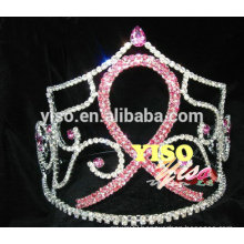 large pageant crystal ribbon queen style tiara